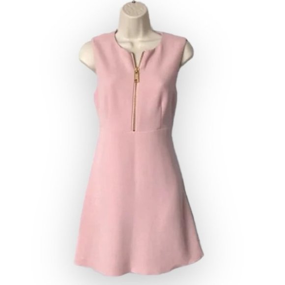 RACHEL ZOE Blush Pink Front Zipper Dress - Picture 1 of 4